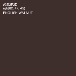#3E2F2D - English Walnut Color Image